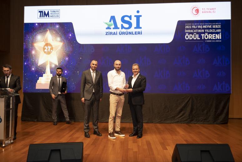 BAŞKAN SEÇER, ‘AKİB 2021 YILI YAŞ MEYVE SEBZE İHRACATIN YILDIZLARI ÖDÜL TÖRENİ’NE KATILDI