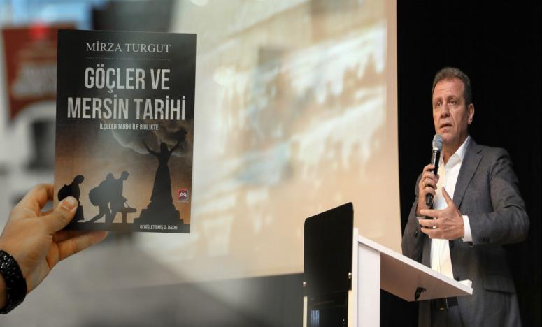 BAŞKAN SEÇER, ‘GÖÇLER VE MERSİN TARİHİ’ KİTABININ İMZA GÜNÜ VE SÖYLEŞİSİNE KATILDI