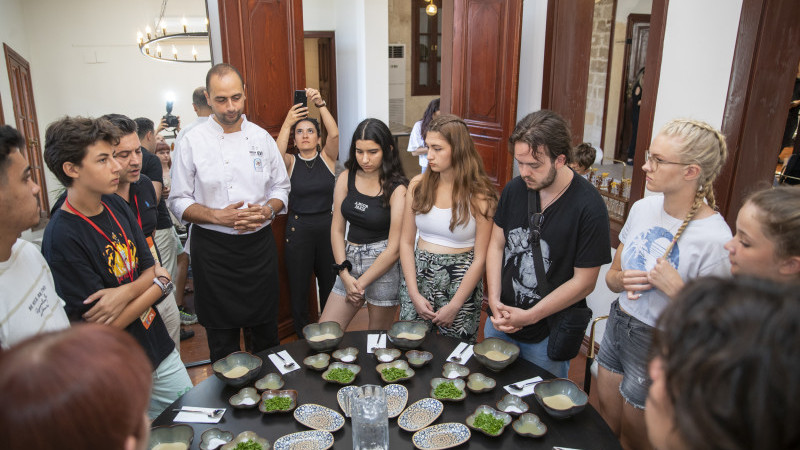 Mersin Haber/ Konuk Öğrenciler Gastronomi Konağı’nda Atölyeye Katıldı 