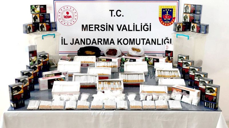 Mersin Haber/  Jandarmadan Kaçak Sigara Ve Makaron Operasyonu 