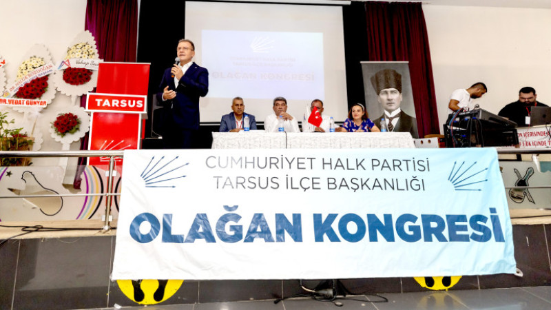 Başkan Seçer, CHP Tarsus İlçe Kongresi'ne Katıldı