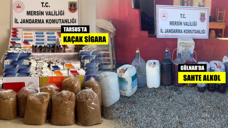 Mersin Haber/ Tarsus Ve Gülnar’da Kaçakçılara Operasyon; 2 Gözaltı 