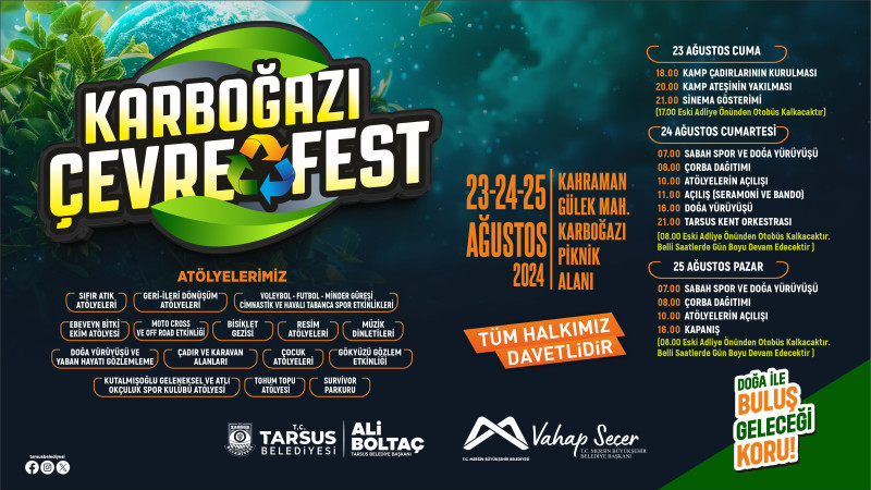 TARSUS KARBOĞAZI ÇEVRE FESTİVALİ BAŞLIYOR