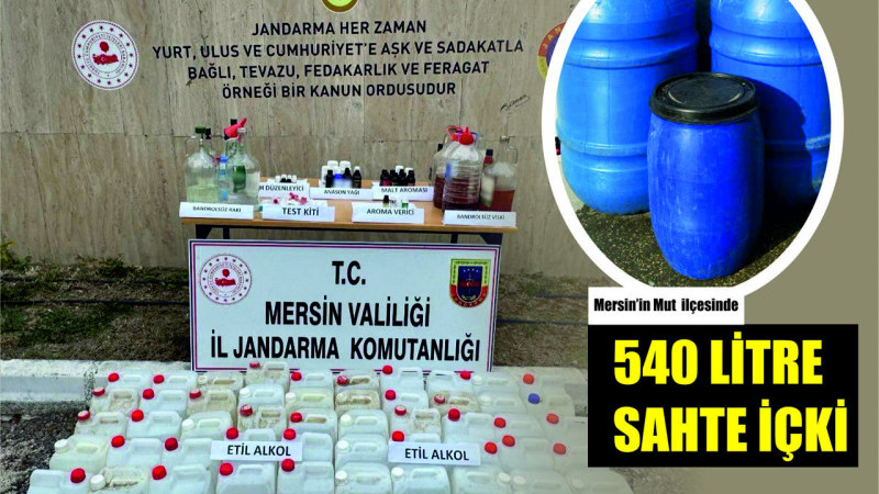 Mersin’de Sahte İçki  Operasyonu: 2 şüpheli gözaltına alındı