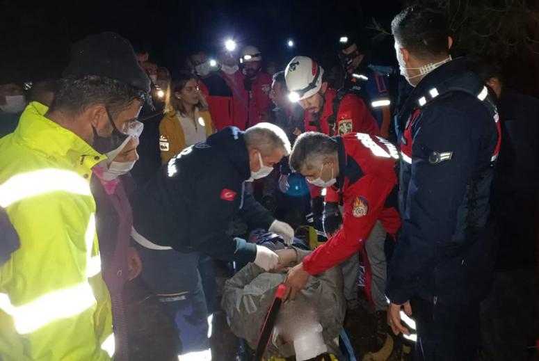 Gülnar’da Mantar toplarken 15 Metrelik kayalıklardan düştü