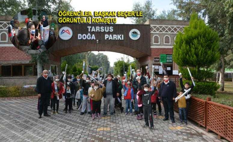 DOĞA PARKI’NI GEZEN ÖĞRENCİLERE BAŞKAN SEÇER SÜRPRİZİ