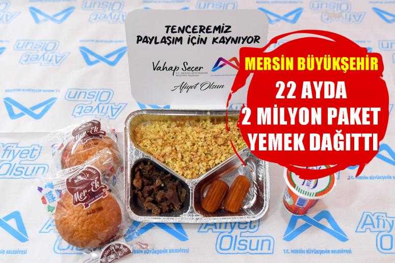 BÜYÜKŞEHİR’İN PANDEMİDE YEMEK DAĞITIMI 2 MİLYON PAKETE ULAŞTI